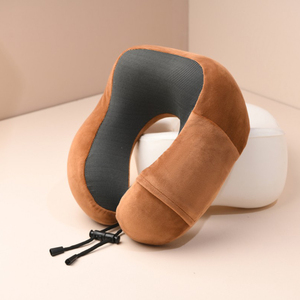 Biểu tượng tùy chỉnh hình dạng U mềm bông cổ gối văn phòng máy bay xe du lịch thoải mái hỗ trợ cổ tử cung định vị & chức năng gối - Product Image 5