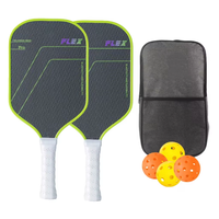 Ensemble de raquettes de pickleball en fibre de carbone T700 standard USAPA, noyau en nid d'abeille, cadre en fil de titane, raquette de pickleball professionnelle Omni
