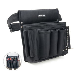 Pochette à <span class=keywords><strong>outils</strong></span> en <span class=keywords><strong>cuir</strong></span> 18 poches pour échafaudage électricien, sac de transport, ceinture <span class=keywords><strong>porte</strong></span>-<span class=keywords><strong>outils</strong></span> - Product Image 1