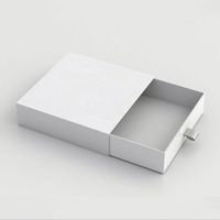 katady Boîte à bijoux personnalisée en carton écologique avec tiroir coulissant, fermeture magnétique et poignée, logo