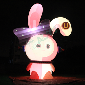 Globo Inflable Gigante de Conejo de Dibujos Animados para la Campaña de Concienciación Ecológica de AOYU, Inflables Publicitarios con Temática Forestal - Product Image 1