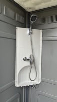 Récipient portable en acier et plastique pour salle de douche pour plage maison bureau parc salle de bain extérieure utilisation toilettes sites et parcs