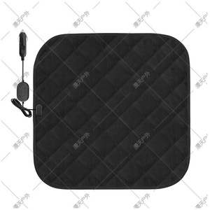 Cojín Calefactor para Asiento de Coche, de Algodón, para Invierno, Eléctrico, Negro, Forma Plana - Product Image 5