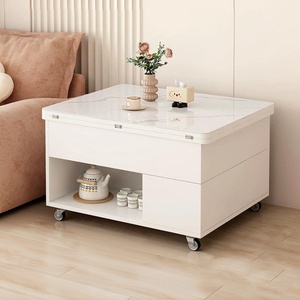 Mesa de <span class=keywords><strong>Centro</strong></span> Moderna Nórdica de Lujo con Gran Espacio de Almacenamiento, Móvil, con Certificación CE de la UE, para Hoteles, Apartamentos, Villas Familiares, etc. - Product Image 1