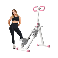 Máquina de Escalada Vertical Compacta para Ejercicio de Cuerpo Completo, Manillar Ajustable, Gimnasio en Casa, Ejercicio Cardiovascular, Escaladora de Acero