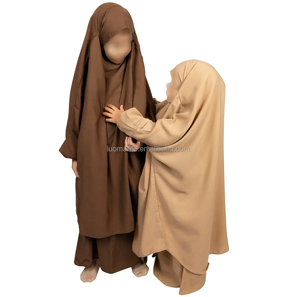 Bekleidungs hersteller Custom Muslim Kid Baby 2 Stück Set Jilbab Gebets kleid