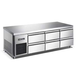 Congelatore Commerciale a Sei Cassetti da 1,8 m, Congelatore a Cassetti Commerciale Raffreddato ad Aria, Accesso a Doppia Guida Scorrevole per <span class=keywords><strong>Ristoranti</strong></span> - Product Image 2