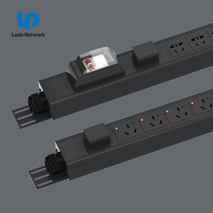 Ningbo Lepin Factory Computer Intelligent PDU Metered PDU 1.5U IEC C13 C19 Smart Monitor PDU IP For Computer Center IDC