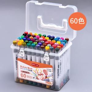 12/24/36/48/60 colori a doppia testa di plastica Set penna per acquerello pennarello lavabile per arte pittura e disegno - Product Image 5