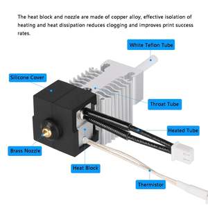 Kit Hotend Officiel Creality <span class=keywords><strong>Ender</strong></span>-<span class=keywords><strong>3</strong></span> V3 SE, Ensemble Complet <span class=keywords><strong>Buse</strong></span> d'Extrusion et Dissipateur de Chaleur en Aluminium, Pièce de Remplacement pour Imprimante 3D - Product Image 4