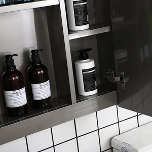 Coiffeuse murale intelligente en acier inoxydable à Led, 22 pièces, grande salle de bains, <span class=keywords><strong>toilette</strong></span>, rangement de médicaments, <span class=keywords><strong>miroir</strong></span> - Product Image 4