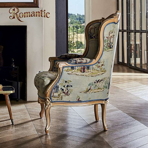 Luxe Classique Villa Salon <span class=keywords><strong>Louis</strong></span> <span class=keywords><strong>XV</strong></span> <span class=keywords><strong>Fauteuil</strong></span> En Bois Massif Bois Franc Artisan Sculpture Rococo Design Style - Product Image 5