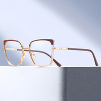 MS 83602 Classique Oeil de Chat Grand Monture Lunettes de Designer pour Femmes Bloquant la Lumière Bleue Logo Personnalisé Montures de Lunettes Optiques de Mode