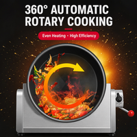 Mesin Masak Otomatis Komersial dengan Wajan Drum 260mm Multifungsi untuk Restoran