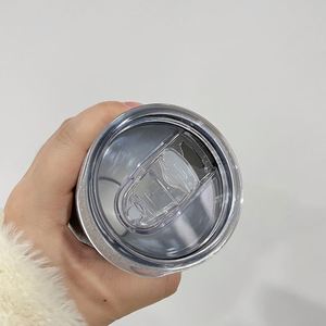 Gobelets en gros de 20 oz en argent avec poudre de sublimation et paillettes rugueuses - Product Image 4