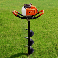 HOTOKA Tarière Thermique Essence Moteur 51.7cc 52cc 62cc 63cc 68cc 71cc 72cc pour Perçage de Trous de Plantation Machine de Forage de Sol