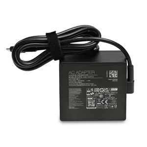 Pengisi daya baterai laptop eksternal Universal, pengisi daya baterai 100W 20V 3,25 A Usb C dengan kabel Tipe C