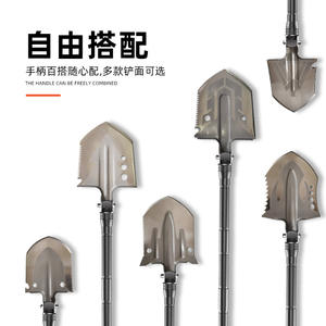 Pelle multifonction D-Grip avec lame de 13 1/2 pouces, qualité industrielle, outil de survie pour le camping en plein air, pelle pliante en acier au manganèse - Product Image 4