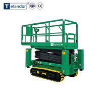 Plateforme élévatrice hydraulique tout-terrain 8m 320kg pour terrains boueux - Prix de gros - Offre spéciale
