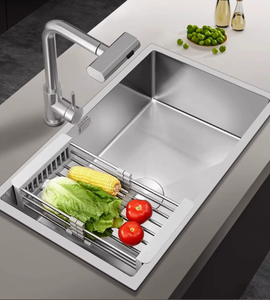 Robinet de cuisine en acier inoxydable avec douchette extractible à 3 modes - Product Image 2