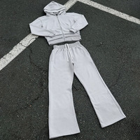 BINBEIER Ensemble de survêtements à double capuche personnalisé en coton délavé effet vieilli pour hommes OEM