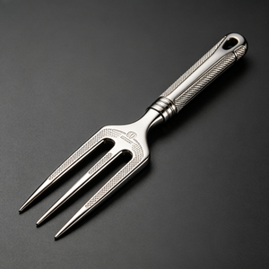 Fourchette de réparation de divots de golf magnétique en acier inoxydable personnalisée, usinée CNC et brochée, avec logo sur mesure, directement de l'usine - Product Image 1