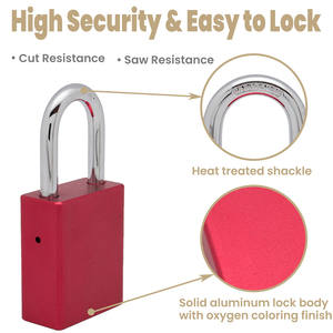 Aluminum Alloy Lockout Tagout <b>Padlock</b> - Product Image 3