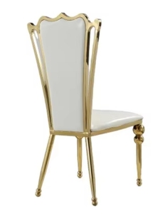 <span class=keywords><strong>Chaise</strong></span> de banquet moderne en acier inoxydable doré Tissu durable Restaurant Fêtes de mariage Hôtels Salons <span class=keywords><strong>Chaise</strong></span> d'hôtel en plein air - Product Image 4