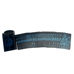 Naipes de Póker de Plástico PVC 100% Negro y Dorado, Diseño Personalizado al por Mayor, Duraderos, para Juegos de Mesa - Product Image 3