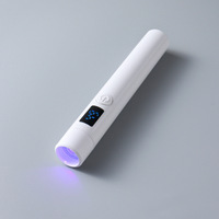 Portable Blanc Mini USB Lampe UV 2 en 1 Tête En Silicone Rechargeable 3W Vernis À Ongles Sèche Led Lampe À Ongles Avec Support