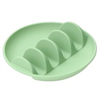 Supports à tacos en silicone Yuye, compatibles micro-ondes et lave-vaisselle, colorés, avec 4 emplacements pour coquilles, pour les dîners en famille et pour les enfants