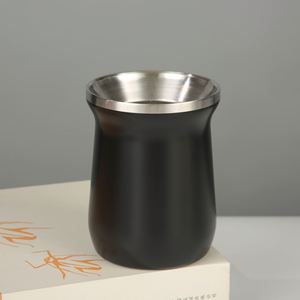 Mini tasse isotherme en acier inoxydable de 8 oz à motif martelé - Product Image 4