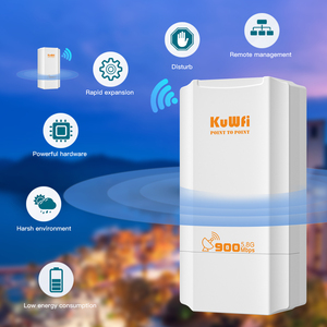 Kuwfi 5.8GHz Wifi cầu 1-2km dài khoảng cách ngoài trời CPE 900Mbps không dây điểm truy cập không dây cầu không dây đến điểm - Product Image 2