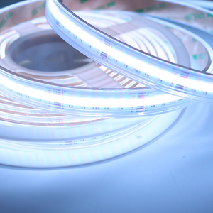 Banqcn Profesional Dc24v Dark Free 12mm Ancho Pcb High Cri Smart Digital Chasing RGB Cob <span class=keywords><strong>Led</strong></span> Cuerda Tira 50 metros de luz 24V - Product Image 5