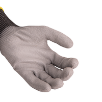 Gants de sécurité résistants aux coupures SNELL Grade 4 HPPE, paume enduite de PU, résistants à l'abrasion, pour les travaux de construction et d'ingénierie