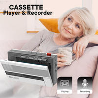 Lecteur de cassette rétro, transmetteur, enregistreur Walkman rechargeable, haut-parleur intégré, appareil audio portable, utilisation à domicile et en voyage