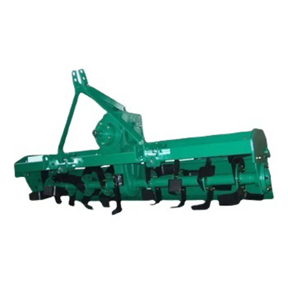 Máquina agrícola usada montada en tractor, herramientas de cultivador rotativo de 3 puntos, cultivador rotativo de alta resistencia, cultivador rotativo