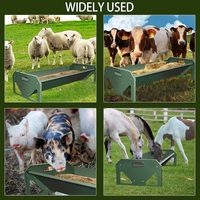Mangeoire Robuste en Acier Inoxydable Grande Capacité pour Chèvres, Moutons, Chevaux, Bovins – Auge à Bétail Facile à Nettoyer