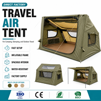 Tente de camping gonflable automatique d'extérieur, pour fête, voyage, imperméable, ignifuge, en tissu Oxford, cabine de couchage, tente pneumatique