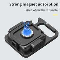 Lampu Saku Darurat Aluminium Isi Ulang USB Tipe C 500mAh dengan Logo yang Dapat Disesuaikan, Basis Magnetik, Lampu Kerja Mini untuk Berkemah