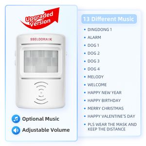 <span class=keywords><strong>Sonnette</strong></span> de <span class=keywords><strong>porte</strong></span> à détecteur unique alimentée par pile, détecteur de mouvement, <span class=keywords><strong>sonnette</strong></span> de visiteur, <span class=keywords><strong>sonnette</strong></span> de <span class=keywords><strong>porte</strong></span> pour magasin, entrepôt, directement de l'usine - Product Image 4