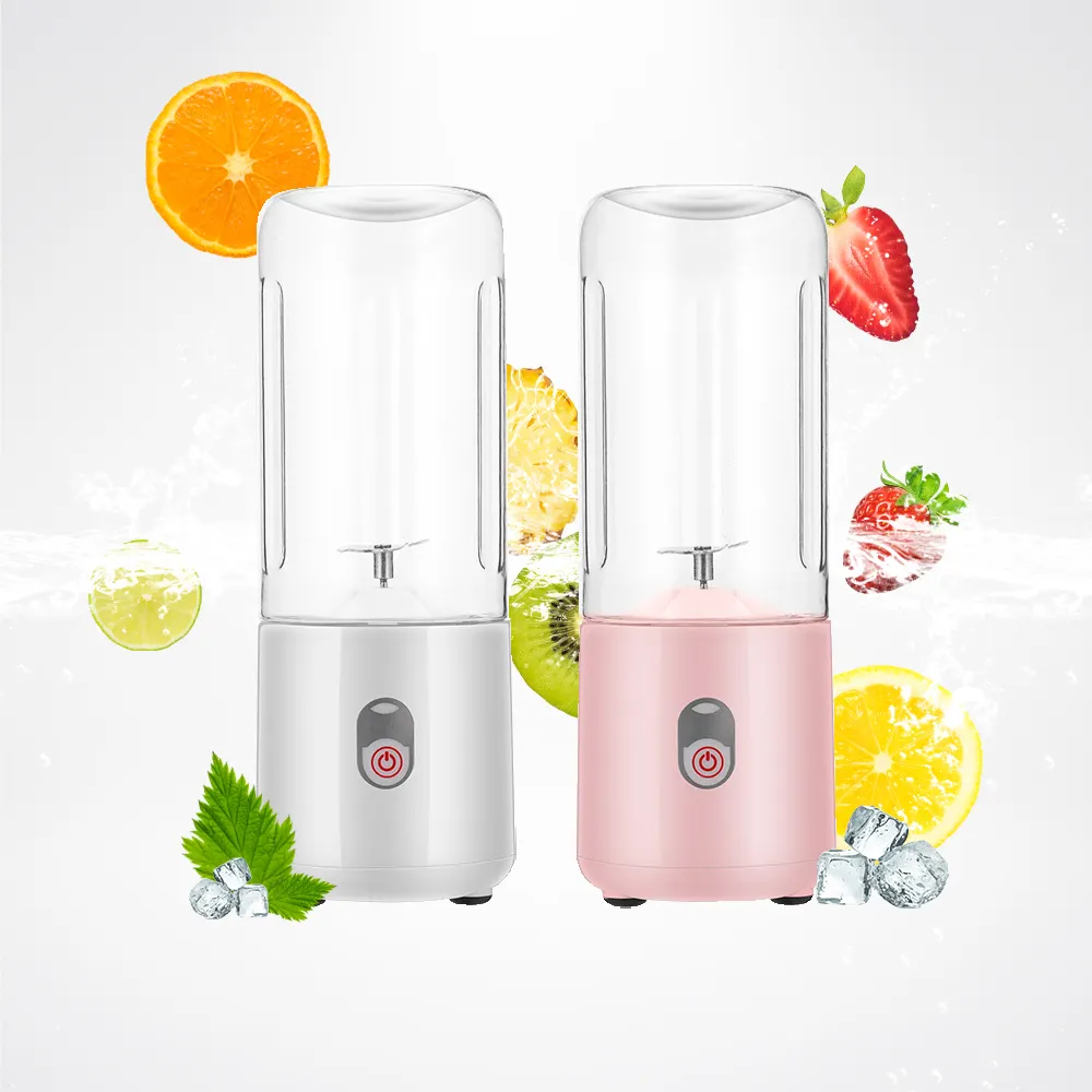 300ML Portable Usb Mini Fruit Mixer Rechargeable Personal Juice and Smoothie Maker Cup Electric Water Bottle Blender Juicer