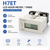 CHENF HB-961 HB-962 Compteur horaire industriel en plastique à 6 chiffres avec écran LCD, minuteur avec secondes, minutes et heures pour utilisation en bus