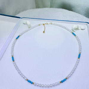 Collar de Perlas de Agua Dulce de Estilo Retro de Zhuji, Collar Versátil con Perlas de 4-5 mm, Estilo Aurora para el Verano, Nuevo Producto con Estilo Religioso - Product Image 4