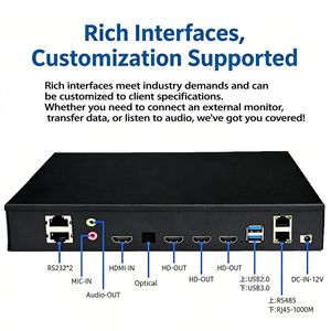 Lecteur vidéo mural Rockchip RK3399, 3 sorties HD, 1 entrée HD, double Wi-Fi, Ethernet Gigabit, Android 8.1 - Product Image 1