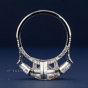 Anillo de Diamantes de Laboratorio Sintético de Oro de 14K de Lujo para Mujer, Anillo de Compromiso con Diamante de Corte Redondo Brillante, Joyería Fina Elegante - Product Image 5