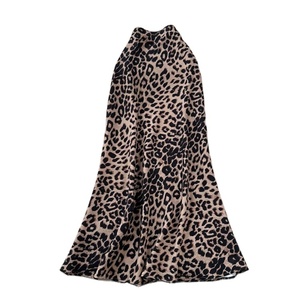 Jupe en satin imprimé léopard haut de gamme pour femme, coupe ajustée, style queue de poisson, polyvalente, pour l'été, inspirée de la mode française - Product Image 6