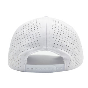 Düşük adedi yaz plaj su geçirmez performans 5 Panel erkekler özel Logo nakış kauçuk yama ile beyzbol şapkası halat Golf şapkaları - Product Image 4