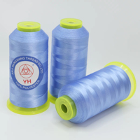 Vente directe usine – Fil à broder et à tricoter en polyester 120D/2 tressé, mercerisé, résistant à l'abrasion, pour la fabrication de pompons et de créations au crochet