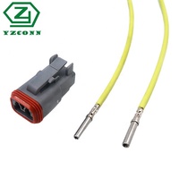 YZCONN pabrik kustom gaya Crimp terminal DT04-2P/DT06-2S otomotif tahan air konektor Auto listrik Harness kabel